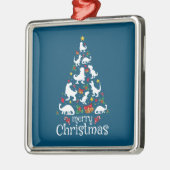 Vrolijk kerstfeest met Kinder jongens met Rex Metalen Ornament (Links)