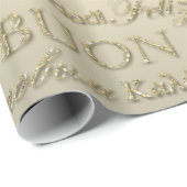 Vrolijk kerstfeest met meerdere talen Gold Cadeaupapier (Rol Hoek)