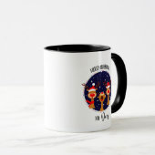 Vrolijk kerstfeest met mijn vriendin van een herde mok (Voorkant rechts)