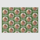 Vrolijk kerstfeest met One Circle Foto - rood groe Tissuepapier (Voorkant)