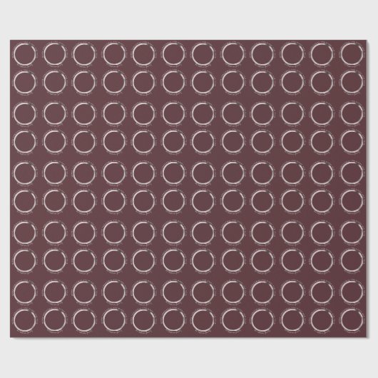 Vrolijk kerstfeest met One Circle Photo Chocolate Cadeaupapier (Vlak)