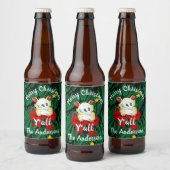 Vrolijk kerstfeest met Possum Bier Etiket (Flessen)