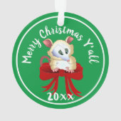 Vrolijk kerstfeest met Possum Ornament (achterkant)