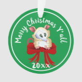 Vrolijk kerstfeest met Possum Ornament (voorkant)