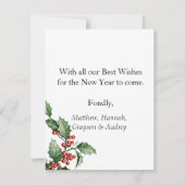 Vrolijk kerstfeest met speciaal aangepast Rode Bow Feestdagenkaart (Achterkant)