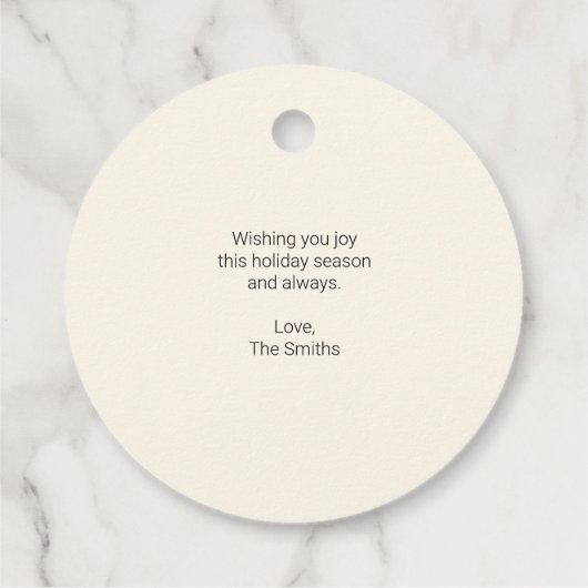 Vrolijk kerstfeest met tekst cadeautjes Labels (Achterkant)