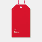 Vrolijk kerstfeest met tennisbal Santa Claus Cadeaulabel (Achterkant)