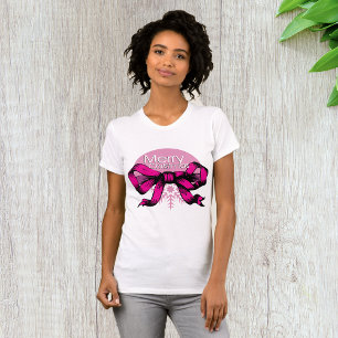 Vrolijk kerstfeest met vrouwen T-Shirt
