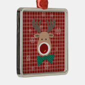 Vrolijk kerstfeest! metalen ornament (Rechts)