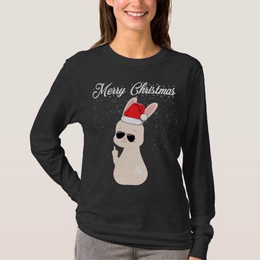 Vrolijk kerstfeest, middelste gember Rude Xmas Bun T-shirt (Voorkant)