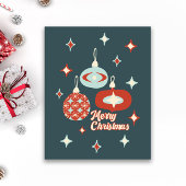 Vrolijk kerstfeest midden-eeuwse moderne tijd perfect poster