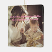 Vrolijk kerstfeest Mijn zoon Keramisch Ornament (Links)