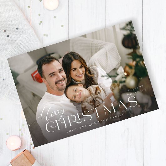 Vrolijk Kerstfeest Minimalistische H Foto