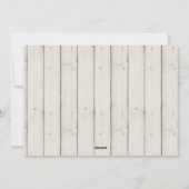 Vrolijk kerstfeest | Modern Rustic-foto Feestdagenkaart (Achterkant)