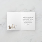 Vrolijk Kerstfeest Modern Script Familiefoto Feestdagen Kaart (Binnen)