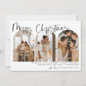 Vrolijk kerstfeest Moderne Arch-fotofeestkaarten Feestdagenkaart (Voorkant)
