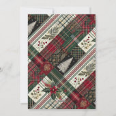 Vrolijk Kerstfeest Moderne Geplaagde Custom Photo Feestdagenkaart (Achterkant)