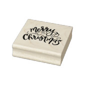 Vrolijk kerstfeest moderne kalligrafie stempel (Stempel)