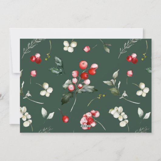 Vrolijk kerstfeest Moderne minimale fotofeestdag K Feestdagenkaart (Achterkant)