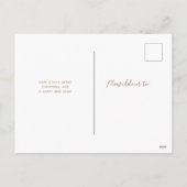 Vrolijk kerstfeest | Moderne vier fotocollage Feestdagenkaart (Achterkant)