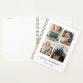 Vrolijk kerstfeest | Moderne vier fotocollage Planner (Display)