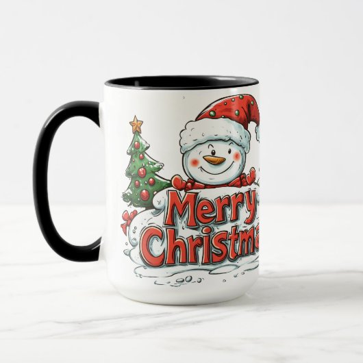 Vrolijk kerstfeest mok (Links)