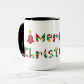 Vrolijk kerstfeest! mok (Voorkant links)