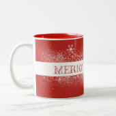 Vrolijk kerstfeest Mok Snowflake (Links)
