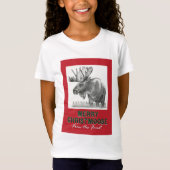 Vrolijk kerstfeest MOOSE T-shirt (Voorkant)