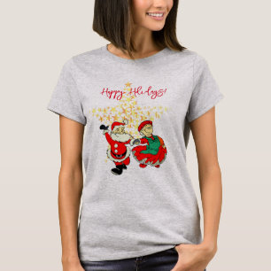 Vrolijk kerstfeest Mr & Mrs Claus T-shirt