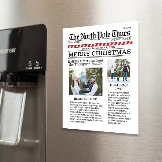 Vrolijk kerstfeest Multifoto Noordpool Nieuw