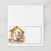 Vrolijk kerstfeest Nativiteit (Buitenkant ongevouwen)