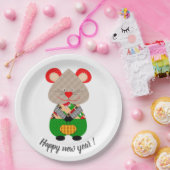 Vrolijk kerstfeest, nieuw jaar, Kerstmis, vrolijk, Papieren Bordje (Feest)