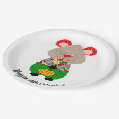 Vrolijk kerstfeest, nieuw jaar, Kerstmis, vrolijk, Papieren Bordje (Gekanteld)