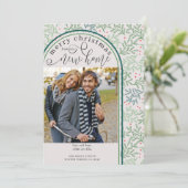 Vrolijk kerstfeest Nieuwe Thuisfoto Winter Greener Aankondiging (Staand voorkant)