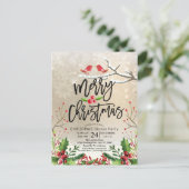 Vrolijk Kerstfeest Nieuwjaar Briefkaart (Staand voorkant)