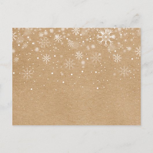 Vrolijk Kerstfeest Nieuwjaar Rustiek Roll On Fun Uitnodiging Briefkaart (Achterkant)