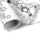 Vrolijk kerstfeest Nieuwjaar Symbool Mouse Cartoon Cadeaupapier (Rol Hoek)