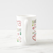 Vrolijk kerstfeest, Noel Bone China Mok (Achterkant)