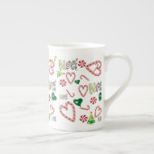 Vrolijk kerstfeest, Noel Bone China Mok (Rechts)