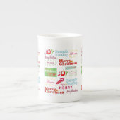 Vrolijk kerstfeest, Noel Joy Porselein Kop (Voorkant)