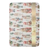 Vrolijk Kerstfeest Notenkraker Vakantie Badmat (Voorkant Verticaal)