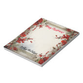 Vrolijk kerstfeest notitieblok (Gedraaid)