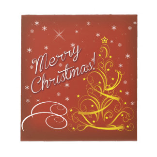 Vrolijk kerstfeest notitieblok