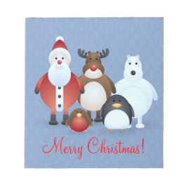 Vrolijk kerstfeest notitieblok