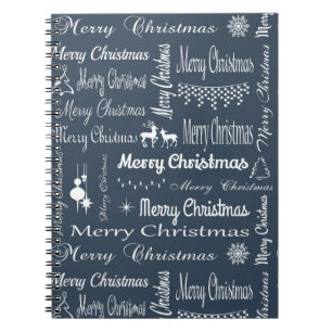 Vrolijk kerstfeest notitieboek