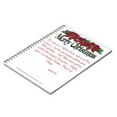 Vrolijk kerstfeest notitieboek (Linkerzijde)