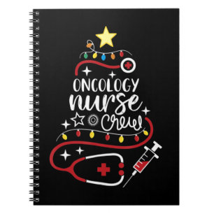 Vrolijk kerstfeest Oncoloog Nursing Gift Oncology Notitieboek