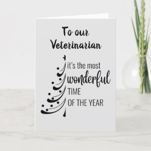 VROLIJK KERSTFEEST **ONZE FAVORIETE DIERENARTS" FEESTDAGEN KAART