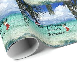 Vrolijk kerstfeest op de Bahama's Cadeaupapier